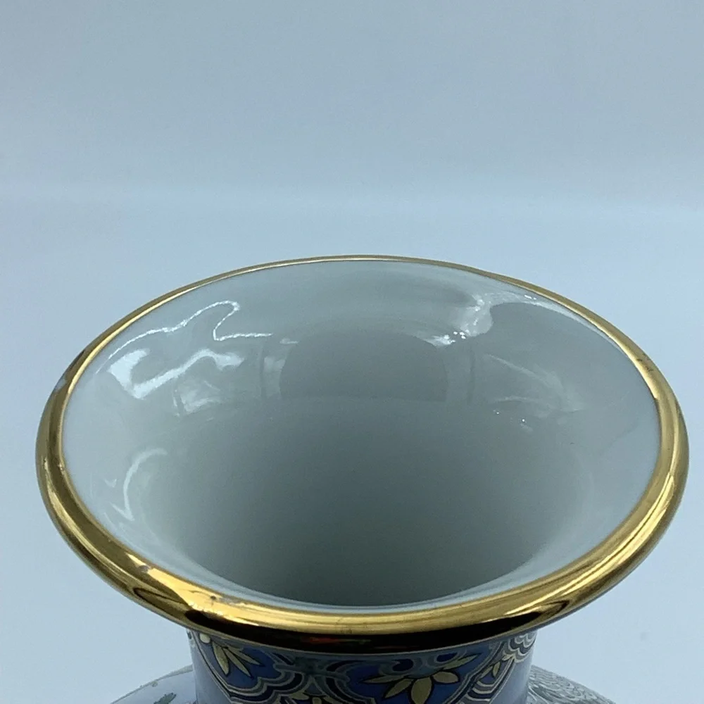 Kyoto Blue Porcelain Vase
